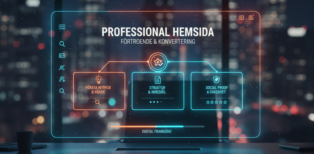 Hur företag skapar en professionell hemsida som bygger förtroende